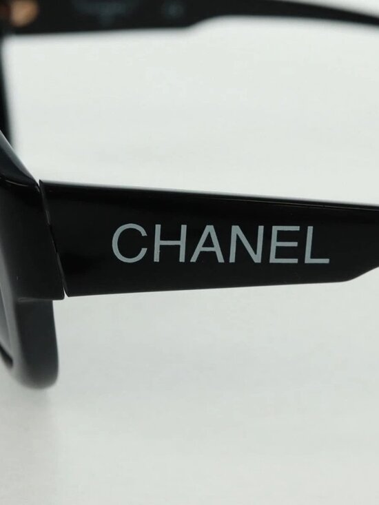 CHANEL Sunglasses plastic Black CC Auth ka1252 main image 4